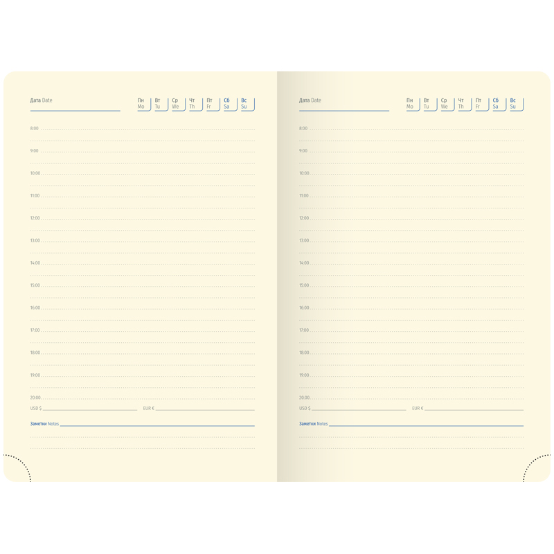 Ежедневник недатированный В6 Berlingo Fuze (136 листов) обложка кожзам, фуксия, цв.срез (UD0_87604), 20шт.
