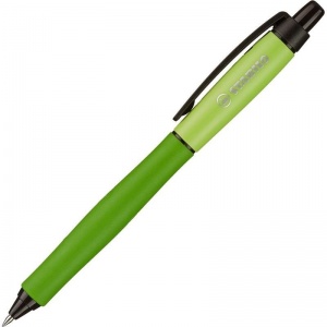 Ручка гелевая автоматическая Stabilo Palette XF (0.35мм, синий, резиновая манжетка, корпус зеленый), 10шт.