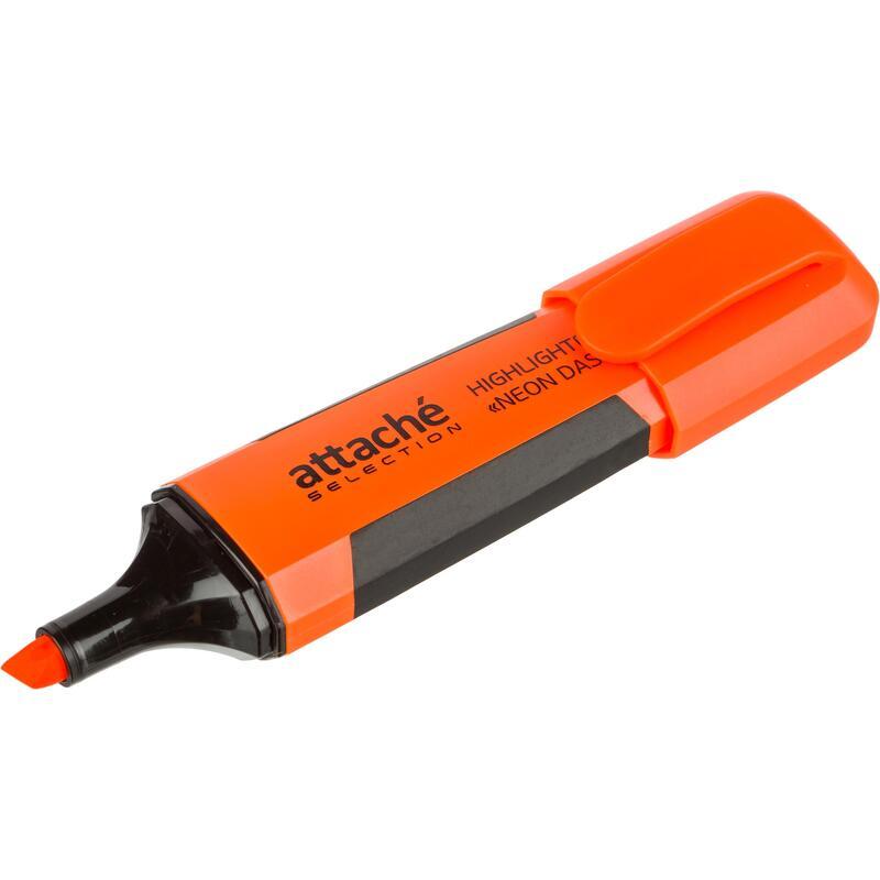 Маркер-текстовыделитель Attache Selection Neon Dash (1-5мм, оранжевый), 12шт.