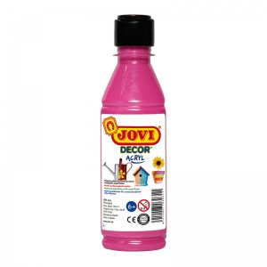 Краска акриловая художественная Jovi, 250мл, пластиковая бутылка, розовый (68008)