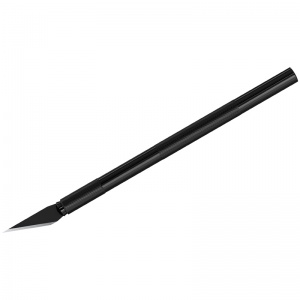 Нож-скальпель канцелярский 8мм Berlingo (металлический корпус, 5 лезвий в комплекте) черный (BM4128)