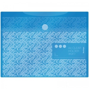 Папка-конверт на липучке Berlingo Starlight S (А4, 180мкм) пастель, голубая (AKk_04036), 10шт.