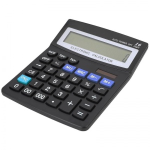 Калькулятор настольный Attache ATC-222-16F (16-разрядный) черный