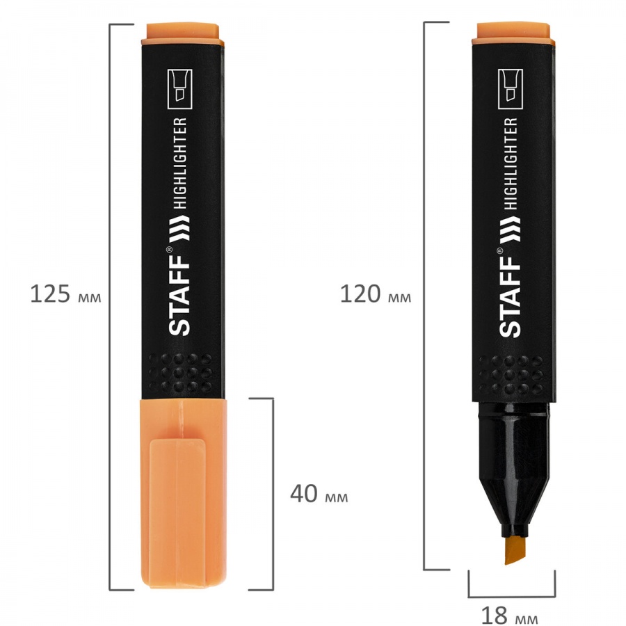 Набор маркеров-текстовыделителей Staff Basic Budget HL-02P (1-5мм, 6 цветов пастель) 6шт., 12 уп. (152297)