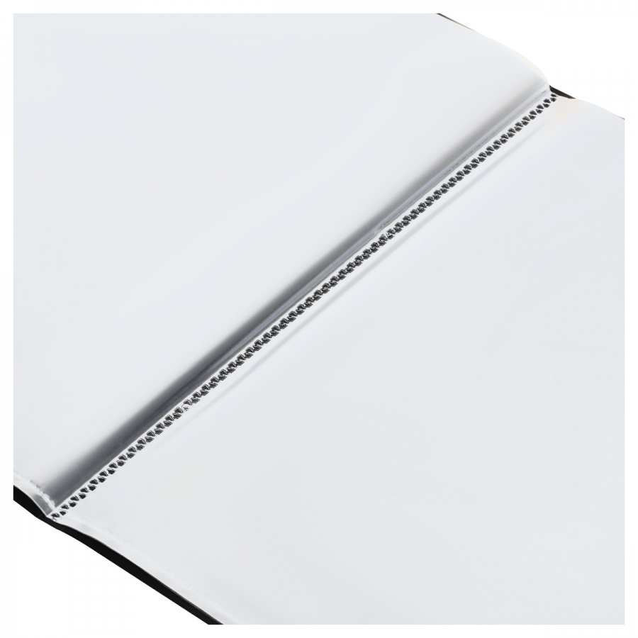 Папка файловая 10 вкладышей Стамм (А4, пластик, 9мм, 500мкм) черная (ММ-32192)