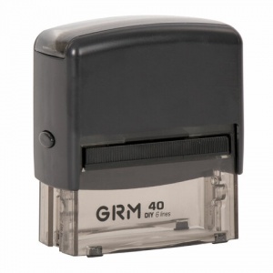Штамп самонаборный GRM 40 (59x23мм, 6 стр., касса в комплекте) (GRM40)