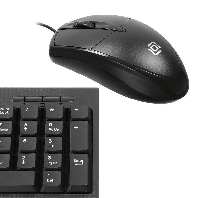 Набор клавиатура+мышь Oklick 640M, проводной, USB, черный