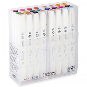 Набор маркеров художественных Touch Brush, 24 цвета (1212400)