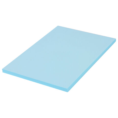 Бумага цветная А4 Brauberg, пастель голубая, 80 г/кв.м, 5 пачек по 100 листов (112445)