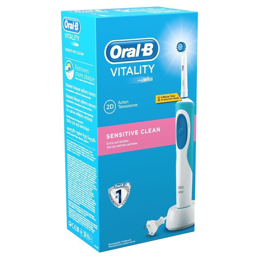 Электрическая зубная щетка Oral-B Vitality Sensitive Clean 12513S (84855525)