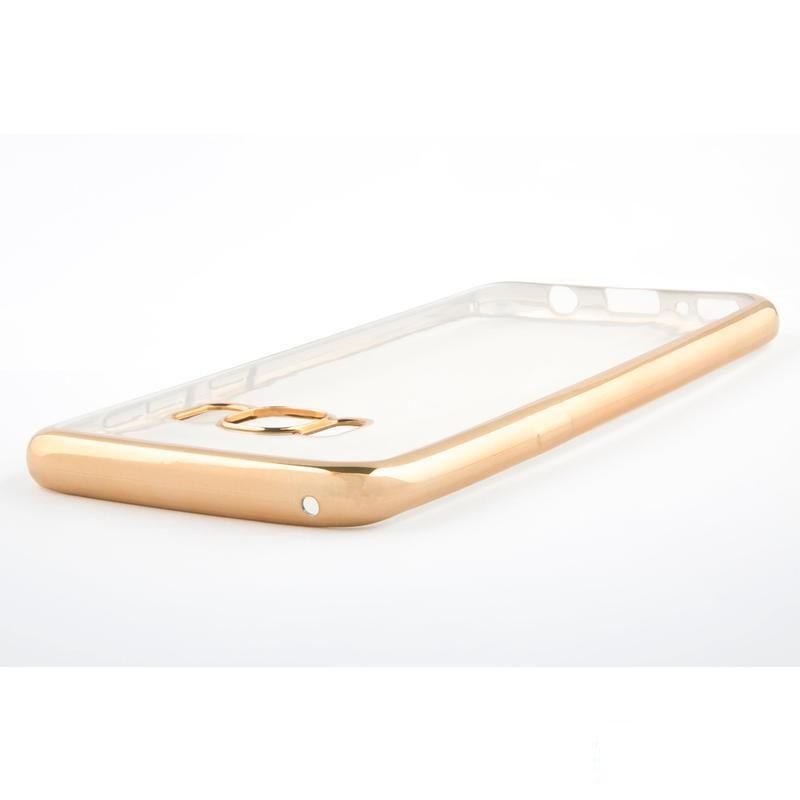 Чехол-накладка (клип-кейс) iBox Blaze для Samsung Galaxy S8 Plus, золотистая рамка