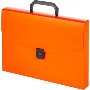 Папка-портфель Attache Neon (А4, 1 отделение, оранжевая, 335x230мм)