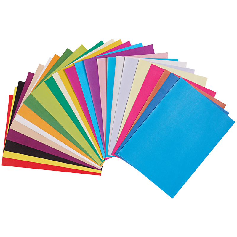 Бумага цветная мелованная Мульти-Пульти (24 листа, 24 цвета, А4) в папке (БЦм24-24_31602)