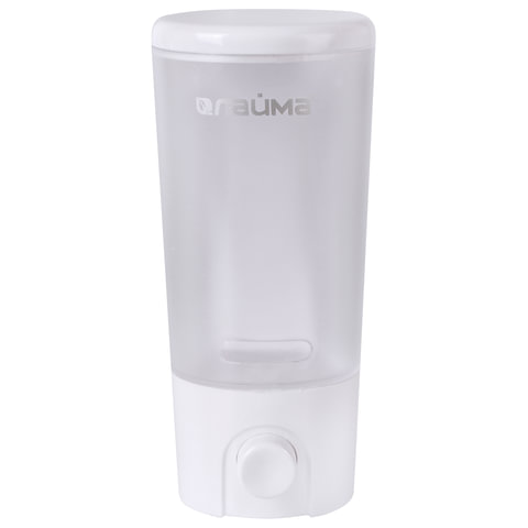 Диспенсер для жидкого мыла Лайма, наливной 380мл, ABS-пластик белый (матовый) (603922), 50шт.