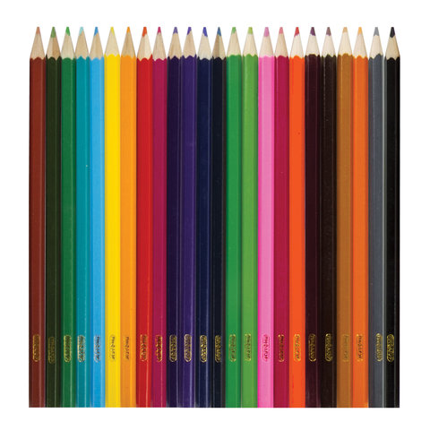 Карандаши цветные 24 цвета Пифагор &quot;Эники-беники&quot; (L=176мм, d=3мм, 6гр) картон (181348)