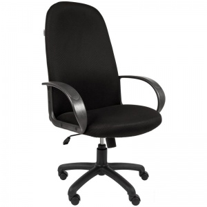 Кресло руководителя Русские кресла 179, ткань черная TW, пластик черный (НФ-00000007)