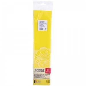 Бумага цветная крепированная Werola, 50x250см, лимонная, инд. упаковка, 1 лист (12800-102)