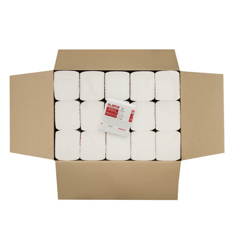 Бумага туалетная для диспенсера листовая 2-слойная Лайма Premium T3, белая, 30 уп. по 250 листов (112515)