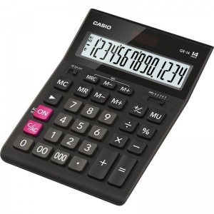 Калькулятор настольный Casio GR-14 (14-разрядный) функция коррекции, черный (GR-14)