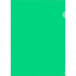 Папка-уголок Attache (А4, 180мкм, жесткий пластик) прозрачно-зеленая, 10шт.