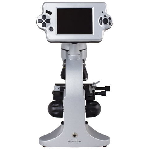 Микроскоп учебный Levenhuk D70L, 40-1600 кратный, цифровой, 3 объектива, цифровая камера 2Мп, ЖК-монитор (14899)