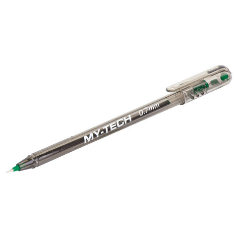 Ручка шариковая Pensan My-Tech (0.7мм, зеленый цвет чернил, игольчатый стержень, масляная) 25шт. (2240/25)