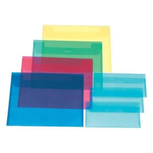Папка-конверт с клапаном Регистр (А4, 180мкм, пластик) цветная, 100шт.