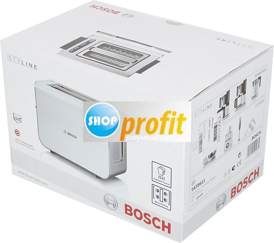 Тостер Bosch TAT8611, белый (TAT8611)