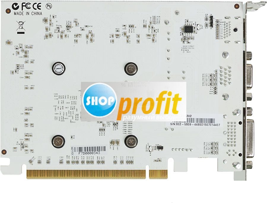 Видеокарта PCI-E 2.0 MSI GeForce GT 730, N730-2GD3V2, 2Гб, DDR3, retail (N730-2GD3V2)