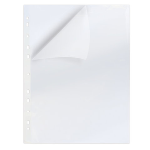 Папка-уголок Brauberg (А4, 180мкм, пластик, с перфорацией) прозрачный, 10шт. (236854)