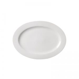 Блюдо овальное Cameo фарфоровое белое, d=260мм, 1шт.
