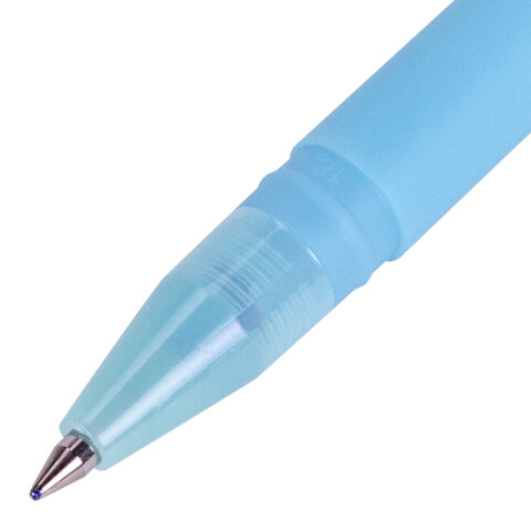 Ручка гелевая стираемая Юнландия &quot;Лимонад&quot; (0.35мм, синяя) 12шт. (143654)