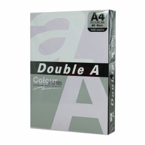 Бумага цветная А4 Double A, пастель фиолетовая, 80 г/кв.м, 500 листов (23502