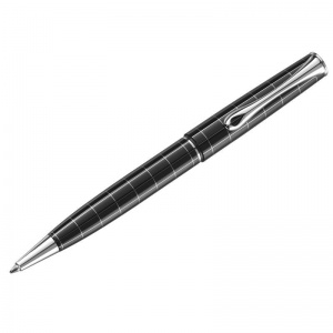 Ручка шариковая Diplomat Optimist rhomb (1мм, синий цвет чернил, корпус черный) 1шт. (D20000209)