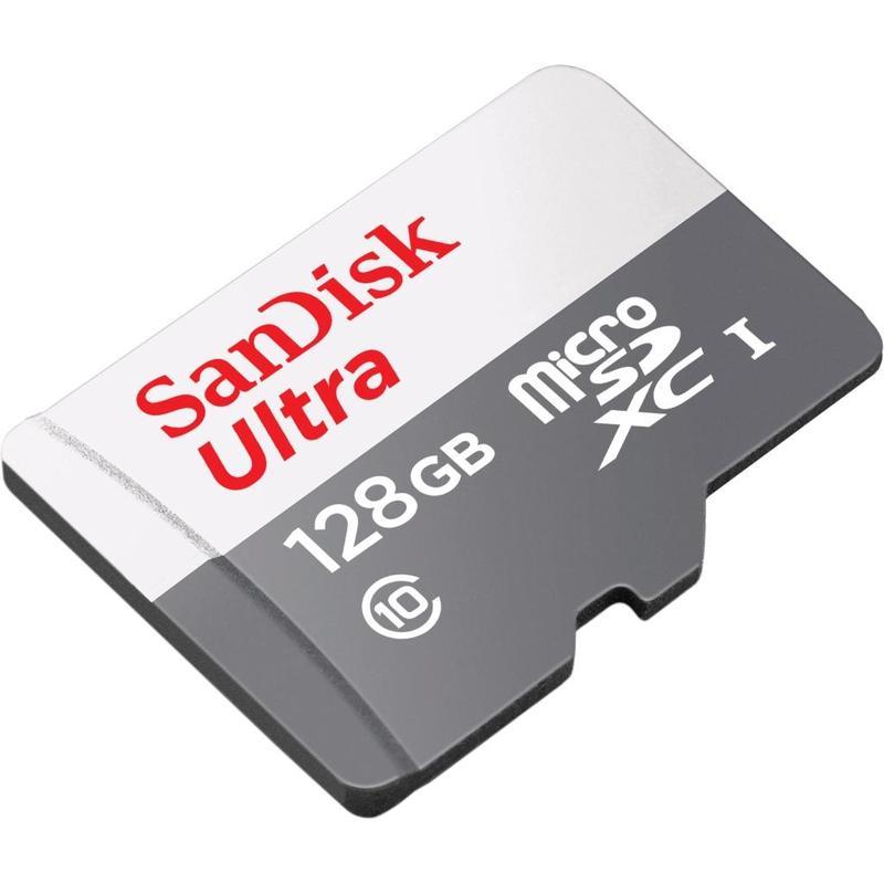 Карта памяти microSDXC SanDisk Ultra 128Gb, UHS-I Cl10, 1шт. (SDSQUNS-128G-GN6TA)