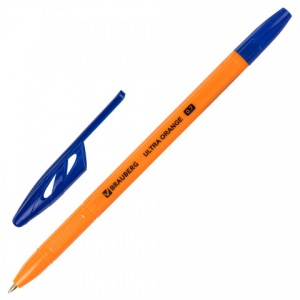 Ручка шариковая Brauberg Ultra Orange (0.35мм, синий цвет чернил) 50шт. (143562)