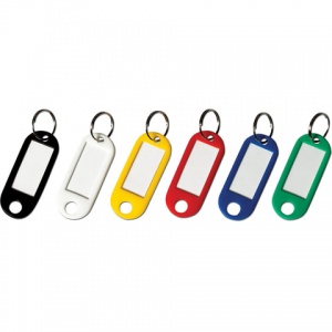 Брелок для ключей пластиковый Brauberg, длина 50мм, окно 15х30мм, 12шт. (231151), 50 уп.