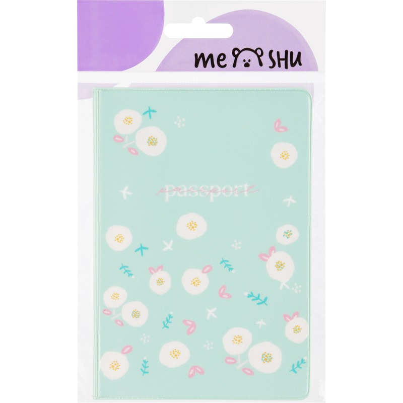 Обложка для паспорта MESHU &quot;Happy&quot;, ПВХ, 2 кармана (MS_47044), 10шт.