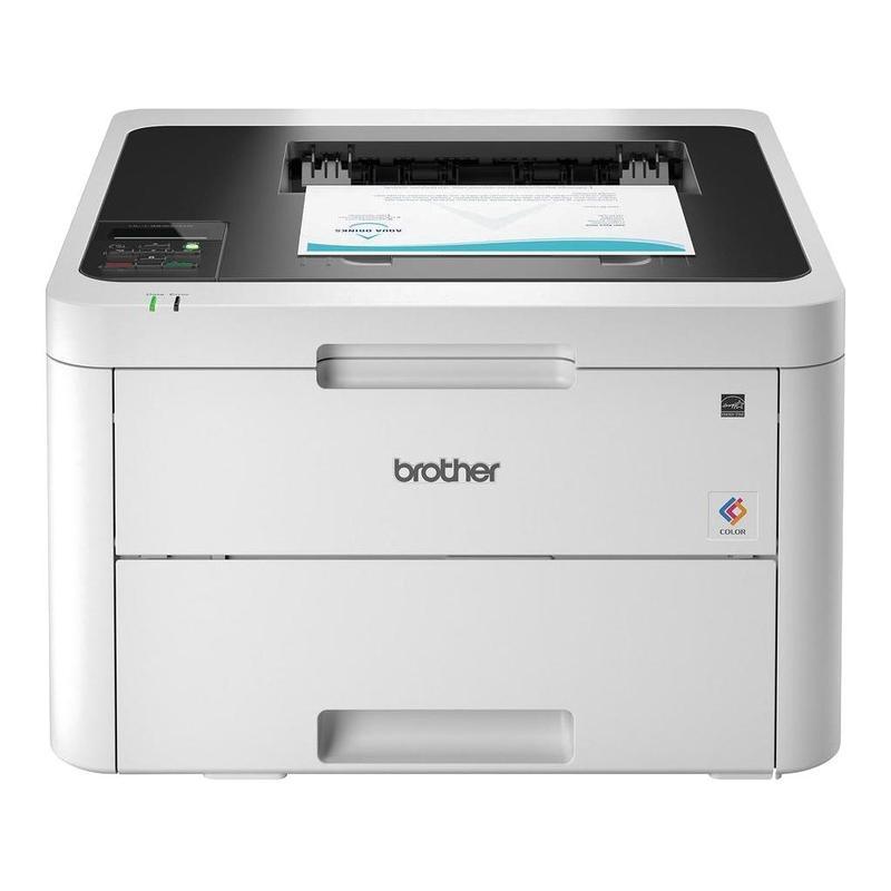 Принтер лазерный цветной Brother HL-L3230CDWR1, белый/серый, USB/LAN/Wi-Fi (HLL3230CDWR1)