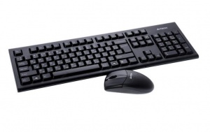 Набор клавиатура+мышь A4 3100N, беспроводной, USB, черный (3100N)