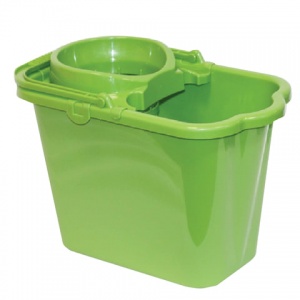 Ведро 9.5л Idea, пластиковое, отжим (сетчатый), зеленое (M 2421)