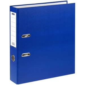 Папка с арочным механизмом OfficeSpace (75мм, А4, бумвинил, картон/бумвинил) синяя (340059), 20шт.
