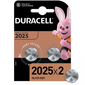 Батарейка Duracell CR2025 (3 В) литиевая (блистер, 2шт.) (5003990)