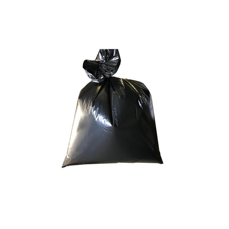 Пакеты для мусора 120л, Luscan (70х110см, 50мкм, черные) ПВД, 50шт., листовое сложение