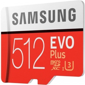 Карта памяти microSDXC Samsung EVO PLUS, 512Gb, 1шт. (MB-MC512GARU)