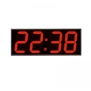 Часы настенные электронные Импульс 418-R, цвет свечения красный, 600x230x75мм
