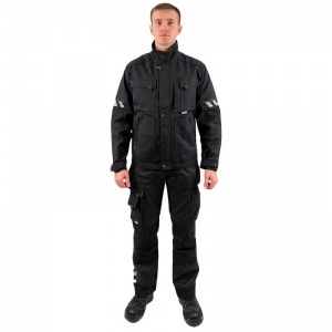 Куртка летняя мужская Dimex Attitude 639 с СОП, черная (размер L, 52, рост 174-178)
