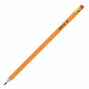 Набор чернографитных (простых) карандашей Staff Everyday BLP-YLW (НВ, пластик, корпус жёлтый) 50шт., 10 уп. (181942)