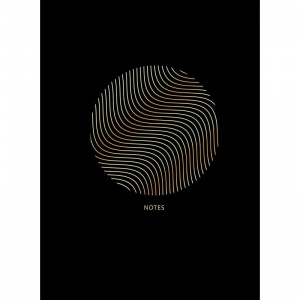 Бизнес-тетрадь А4 Канц-Эксмо Illusion, 200 листов, черная, клетка, на сшивке (210х290мм)