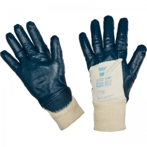Перчатки защитные хлопковые Ansell "Хайлайт", с частичным нитриловым покрытием, размер 10 (XL), 1 пара